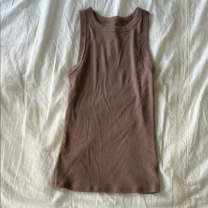 A New Day Mauve Fitted Tank Top